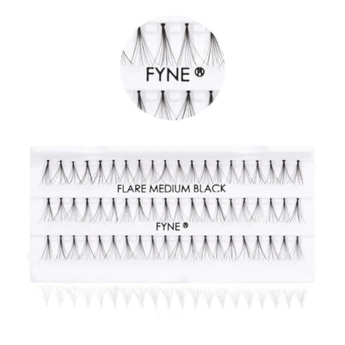 Individual Flare Cluster Eyelashes, Medium 617-02