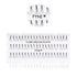 Individual Flare Cluster Eyelashes, Medium 617-02