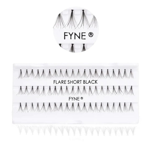 Individual Flare Cluster Eyelashes Short 616-02