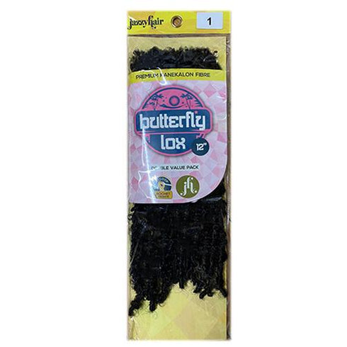 Jazzy Hair Butterfly Lox Crochet Braid 18" & 12" Inches