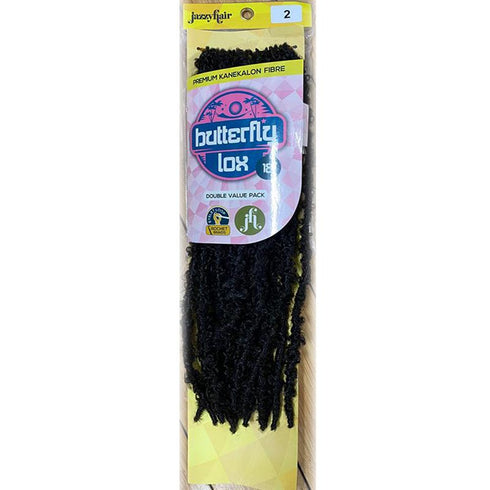 Jazzy Hair Butterfly Lox Crochet Braid 18" & 12" Inches