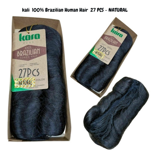 Kali 100% Brazilian Human Hair 27 PCS - Natural