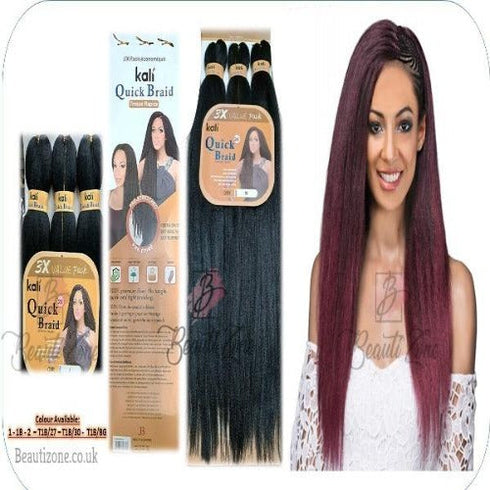 Kali Essential Spetra Pre Stretched Quick Braid 3x Pack Value 26" Length