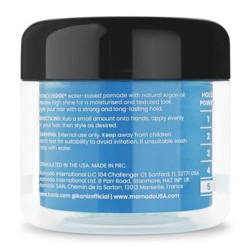 Kaniz WONDEREDGE strong hold hair pomade BLUEBERRY