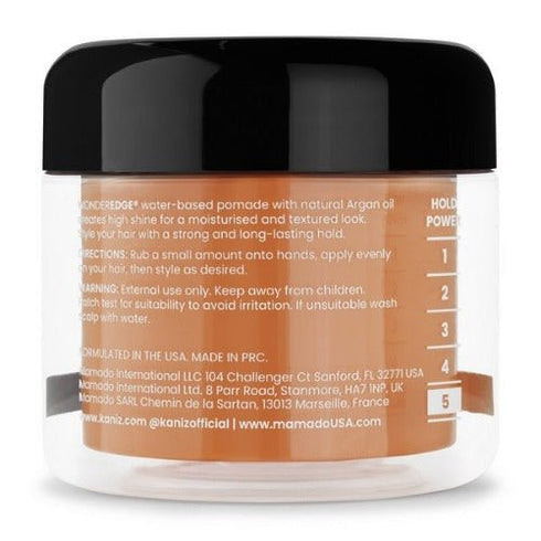 Kaniz WONDEREDGE strong hold hair pomade COCONUT BANANA