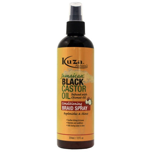 Kuza Jamaican Black Castor Oil Braid Spray (12oz)