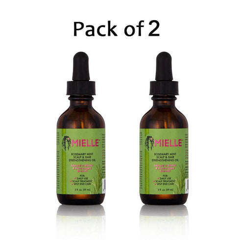 Mielle Rosemary Mint Scalp & Hair Strengthening Oil 2oz ( DUO PACK )