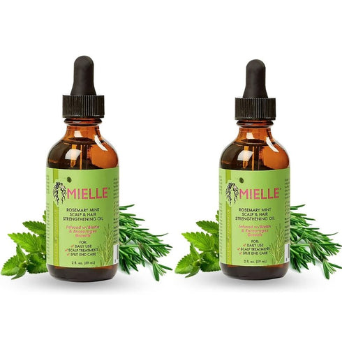 Mielle Rosemary Mint Scalp & Hair Strengthening Oil 2oz ( DUO PACK )