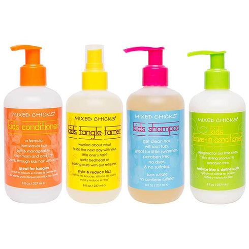 Mixed Chicks Kids Shampoos Kids Conditioner Kids Leave in Conditioner Kids Tangle Tamer Set