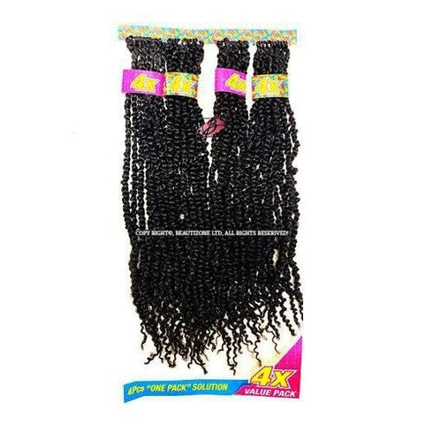 Impression Bulk l Passion Twist l Locs l Pre Looped l Crochet Hair l 4x Value Pack l 18" Lengths