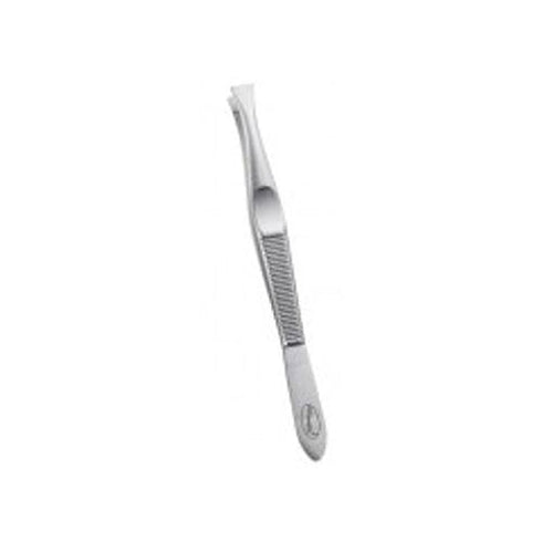Fine Lines Tweezers Chorme Plated Straight 8cm # 201-08