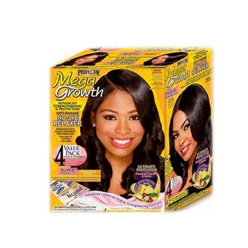 Mega Growth Anti Damage No Lye Relaxer Super ( 4 Touch Up or 2 Full Head )