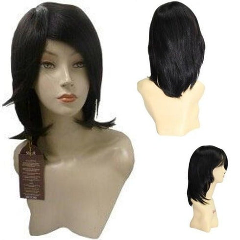Rush Brazilian Virgin Human Hair Wig Natural Black - Sophia
