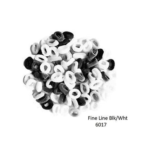 Fine Lines 100 Packs Mini Black & White bobbles # 6017