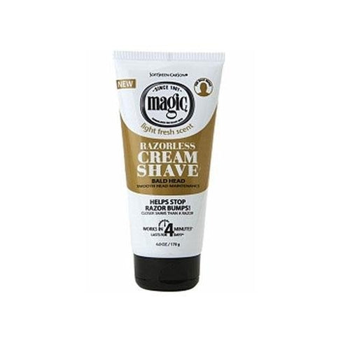 Magic Shaving Cream Razorless Smooth Bald Head 170g