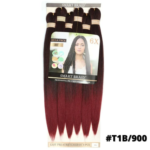 Smart Braid 10X PACK 28" Pre-Stretched l Pre-Plucked l Pre-Pulled Easy Braid Hair