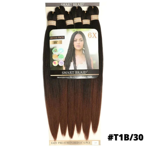 Smart Braid 10X PACK 28" Pre-Stretched l Pre-Plucked l Pre-Pulled Easy Braid Hair