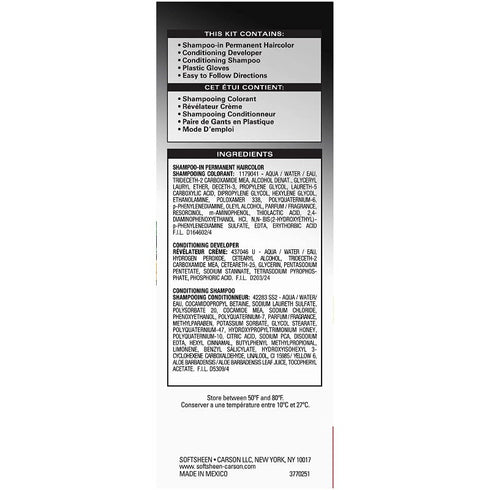 Soft Sheen Carson Dark & Natural 5 Minute Hair Dye - Natural Black