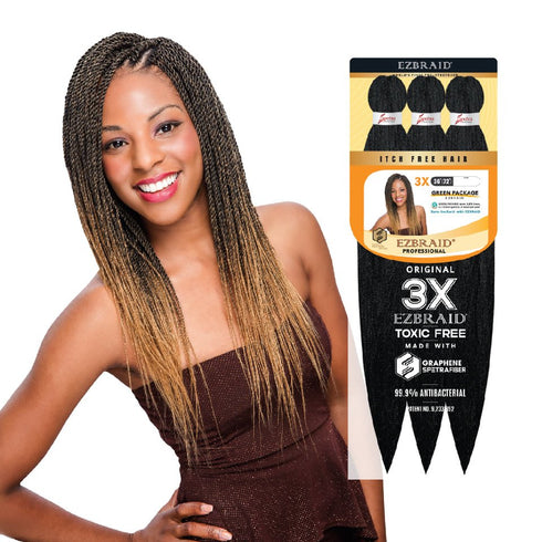 Spetra EZ Braid 36" - 3X Value Pack Pre Stretched Braiding Hair