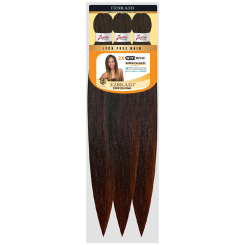 Spetra EZ Braid 36" - 3X Value Pack Pre Stretched Braiding Hair