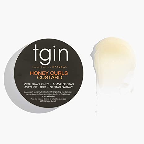 Tgin Honey Curls Custard For Natural Hair - Dry Hair - Curly Hair - Damaged Hair 340g