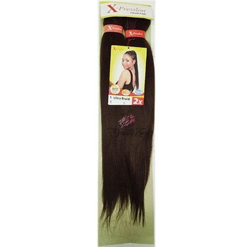 XPRESSION PRE STRETCHED ULTRA BRAID 2x PACK BRAID EXTENSIONS 46" LENGTH